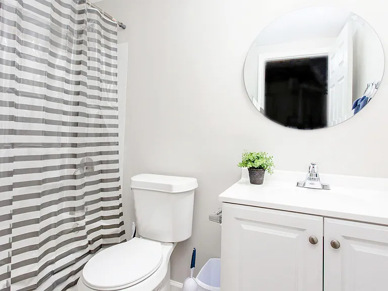 Brand new shared downstairs bath.
