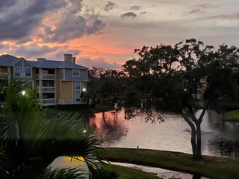 Sunset view from bedroom