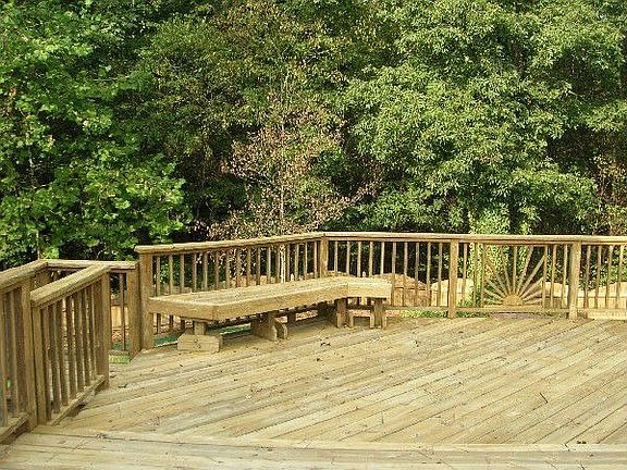 Deck with Built In Seating