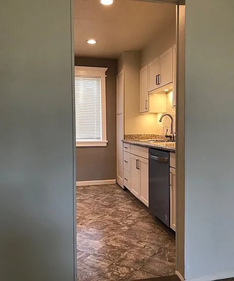 Kitchen from entrance.
