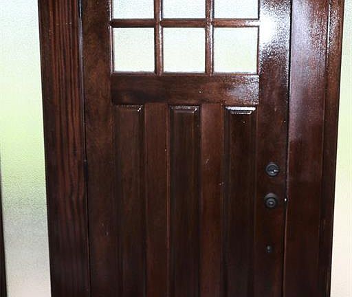 Updated Mahogany Front Entry Door
