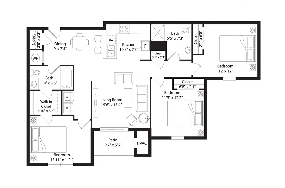 Floor plan C1R