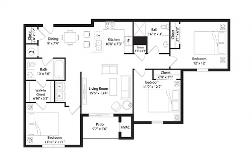 Floor plan C1R