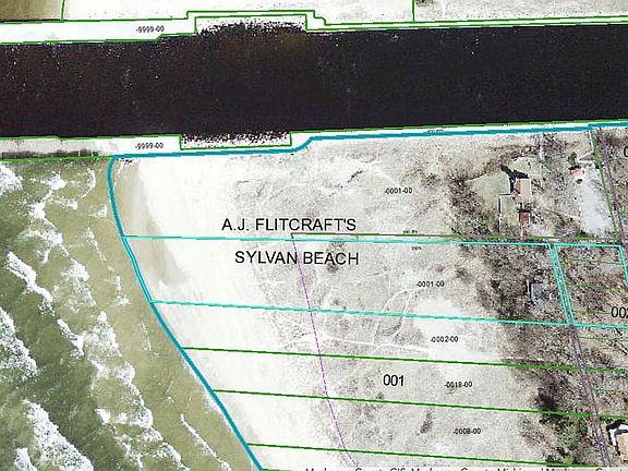 Lot lines, satellite view