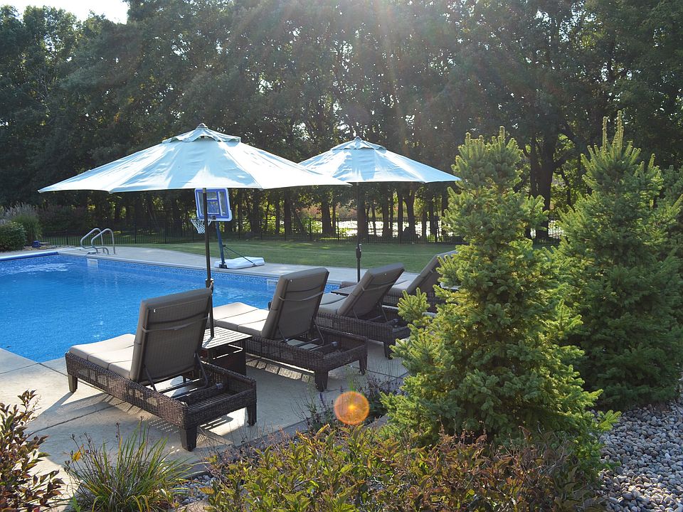 Backyard Pool w/ pond views
