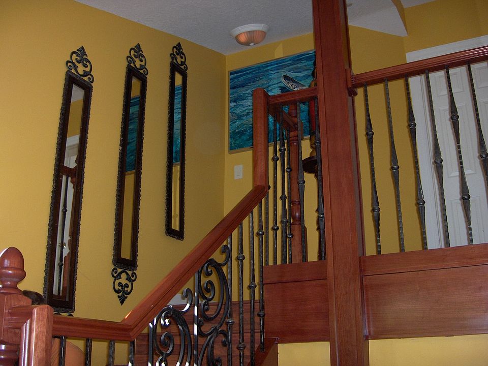 Custom wraught iron stair rail