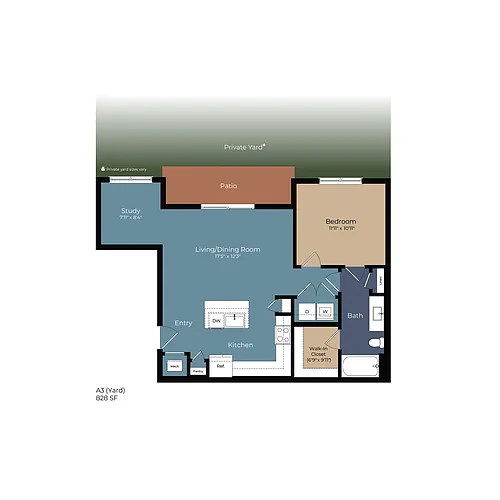 Floor plan A3 (Yard)