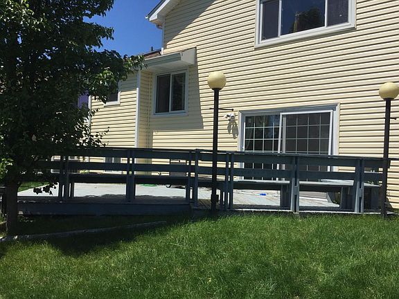 Deck with seating