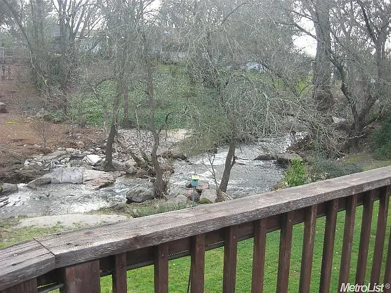 Private creek on property