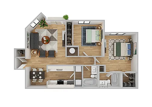 Floor plan B2 | Renovated