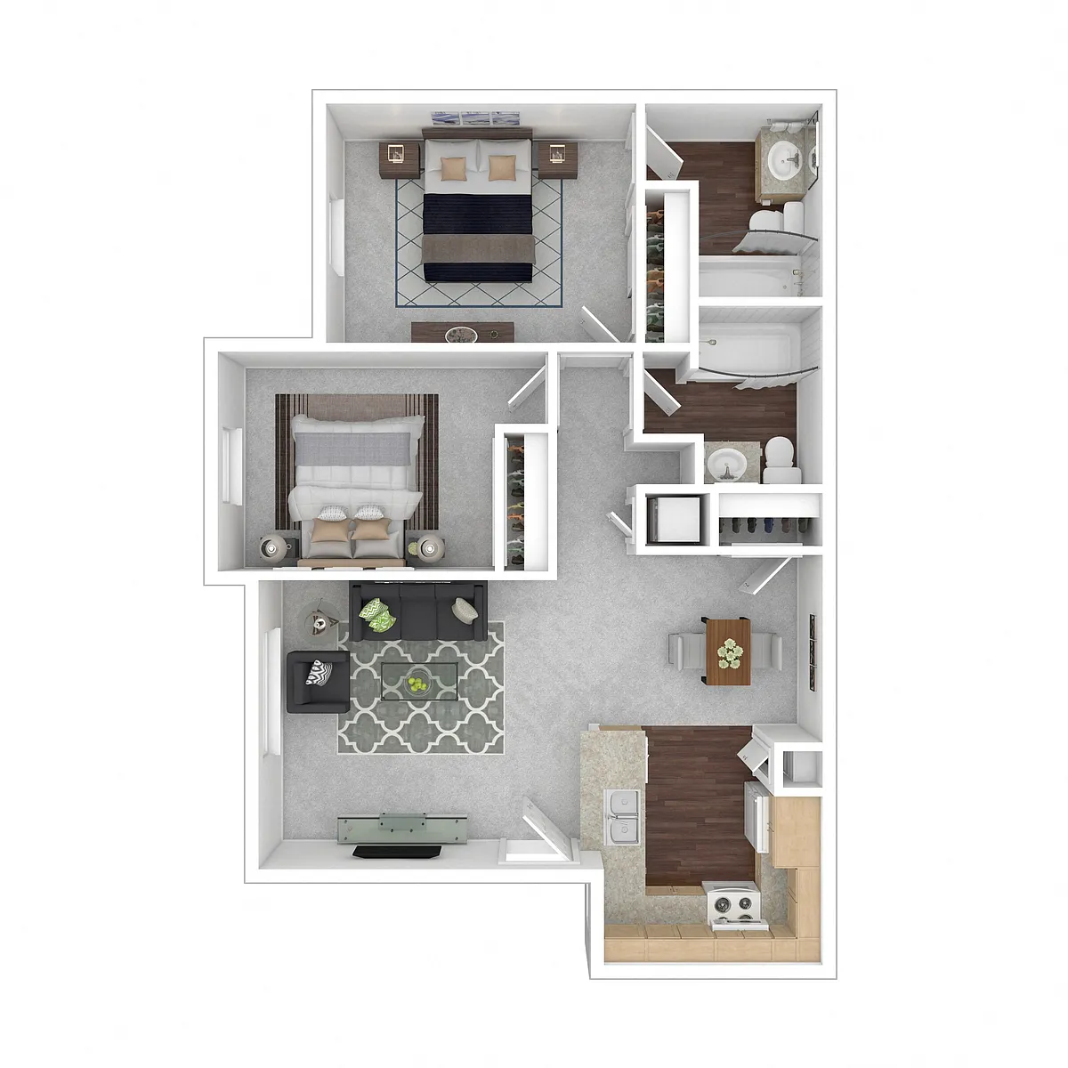 Floor plan 2 BED A