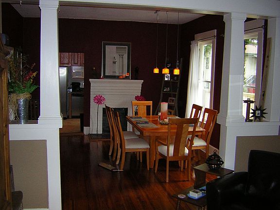 View of dining room from living room