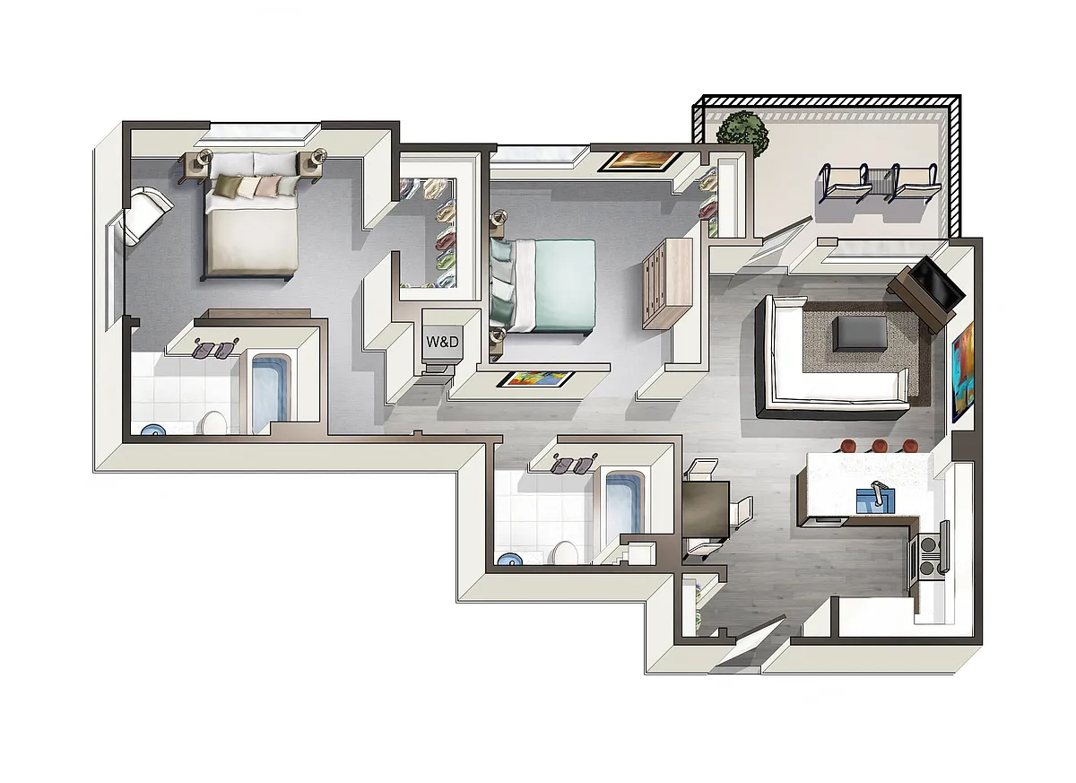 Floor plan B3