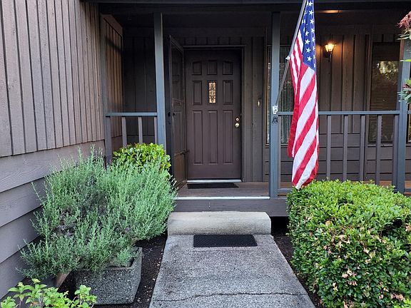 Walking to front door