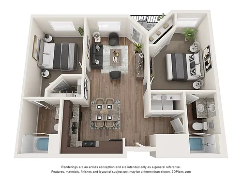 Floor plan 2 Bedroom