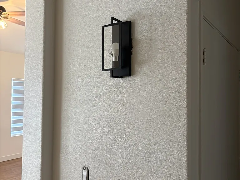 New paint on ceilings, walls and garage. New Sconce. All of the outlet covers are being put back on 6/6/26