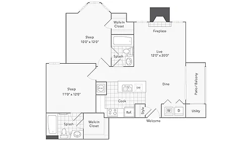 Floor plan Cambridge