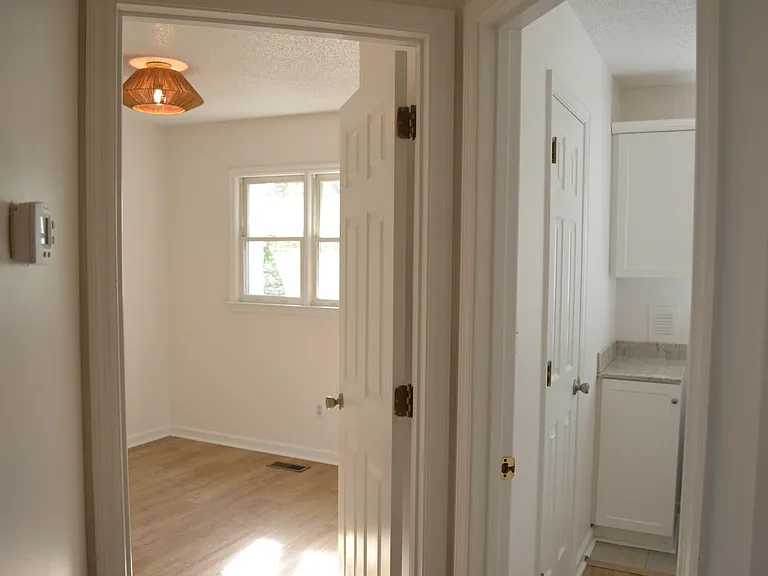 second bedroom (left) office/laundry (right)