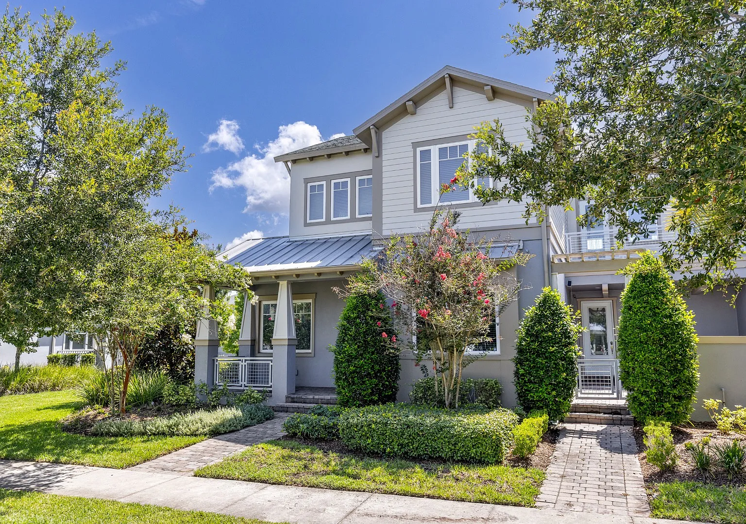 Move In Ready End Unit Townhome in Laureate Park | 3 Bed | Tesla Charger — Photo 1