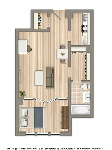 Floor plan Studio G