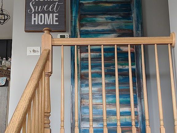 Custom barn door over hall b