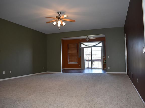 Great size family room leading into sunroom