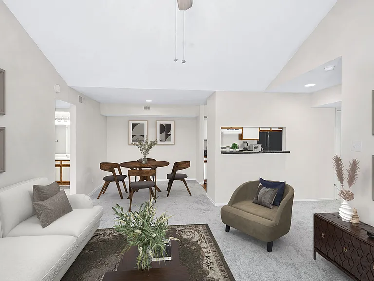 Dining area included in open living spaces