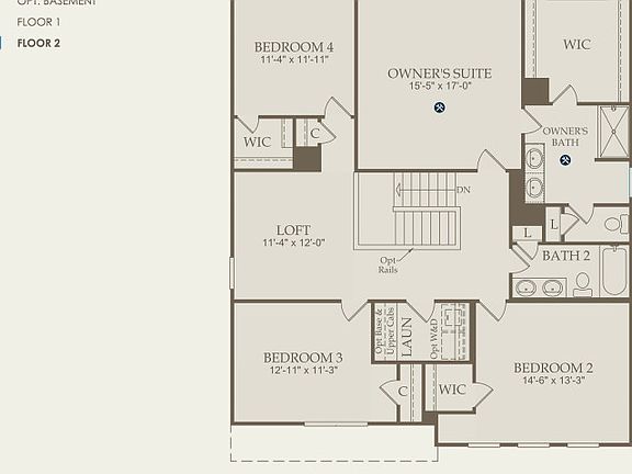 Murphy Floor Plan, Quick Move-In Home, Floor 2