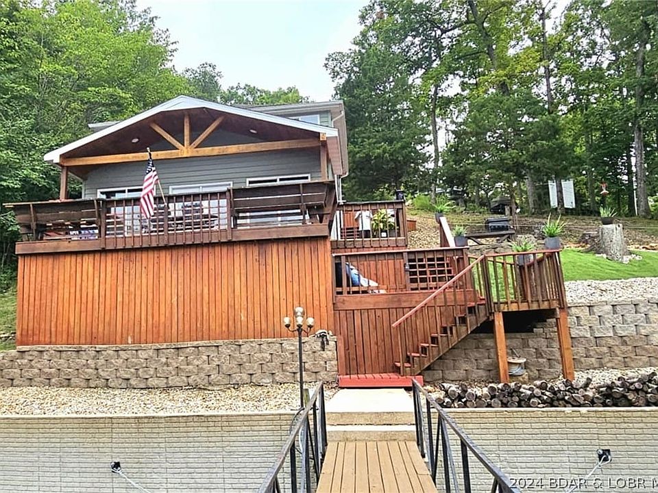 Lakefront view of home.