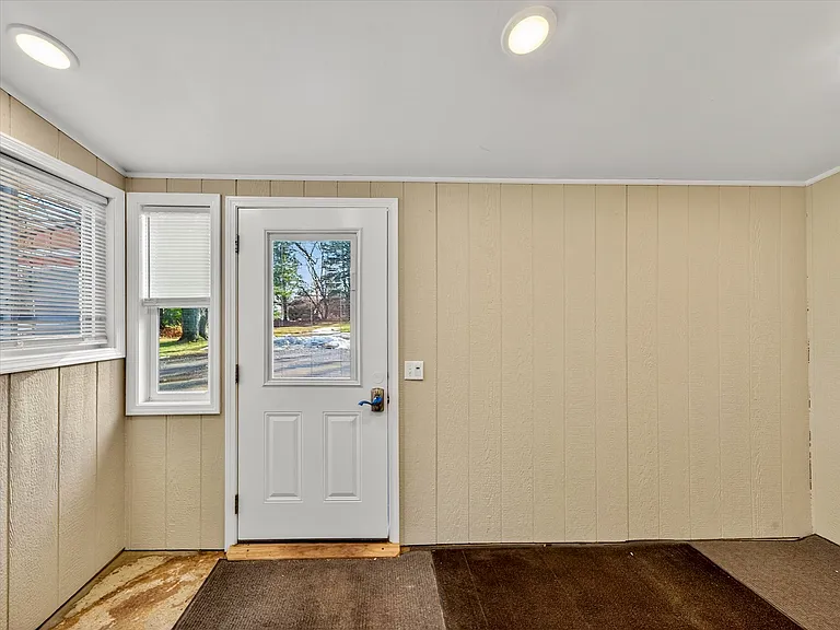 Mud room entrance from back of house