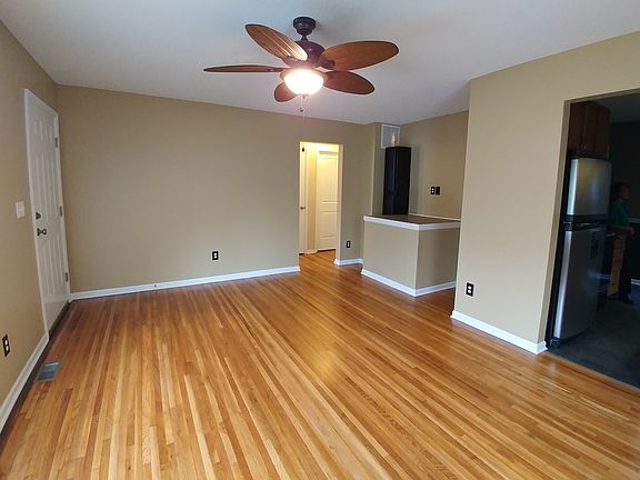 Living Room - Newly refinished hardwood floors.