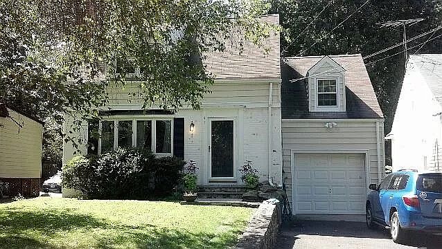 Front door and front yard
