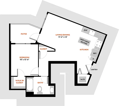 Floor plan Plan 1C