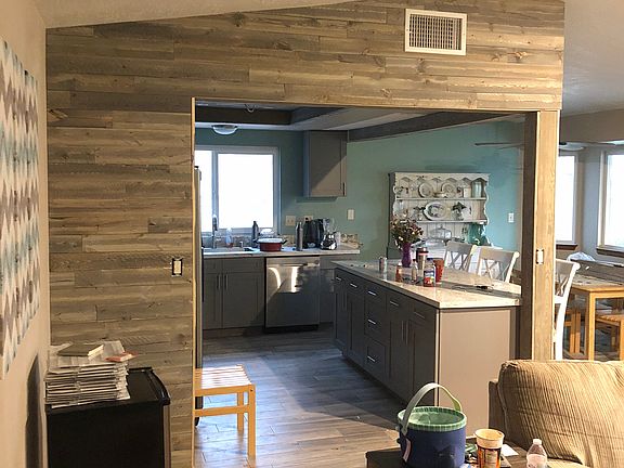 Open living to kitchen