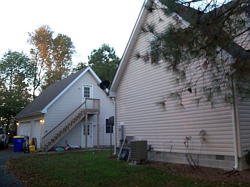 house and garage
