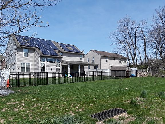 Rear view with solar panels