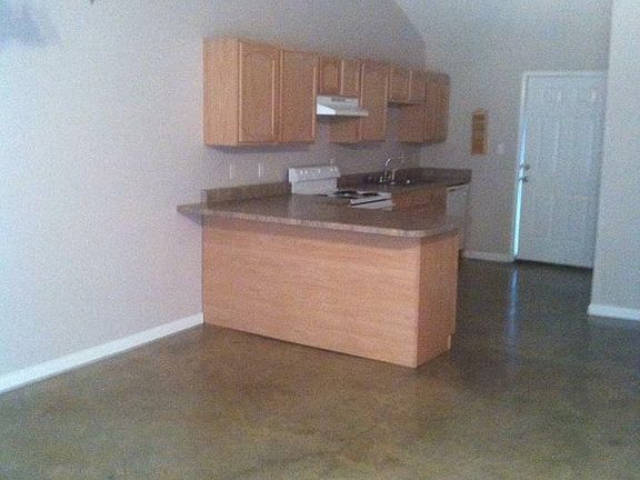 Large open floor plan with cathedral ceilings