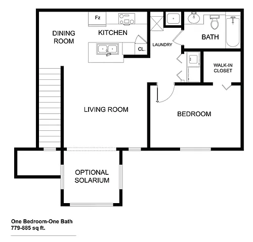 Floor plan 1 Bedrooms