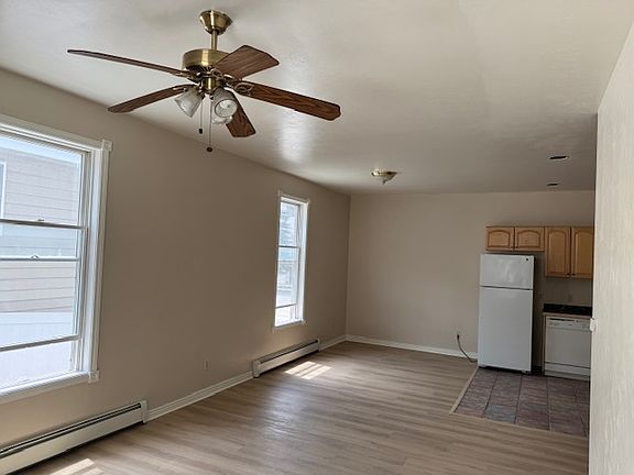 Dining area and kitchen.