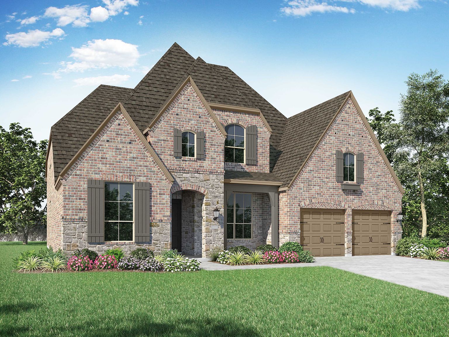 Plan 221 Plan, Woodforest Huntington: Noble Greens