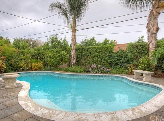 Pool view from outdoor dining area