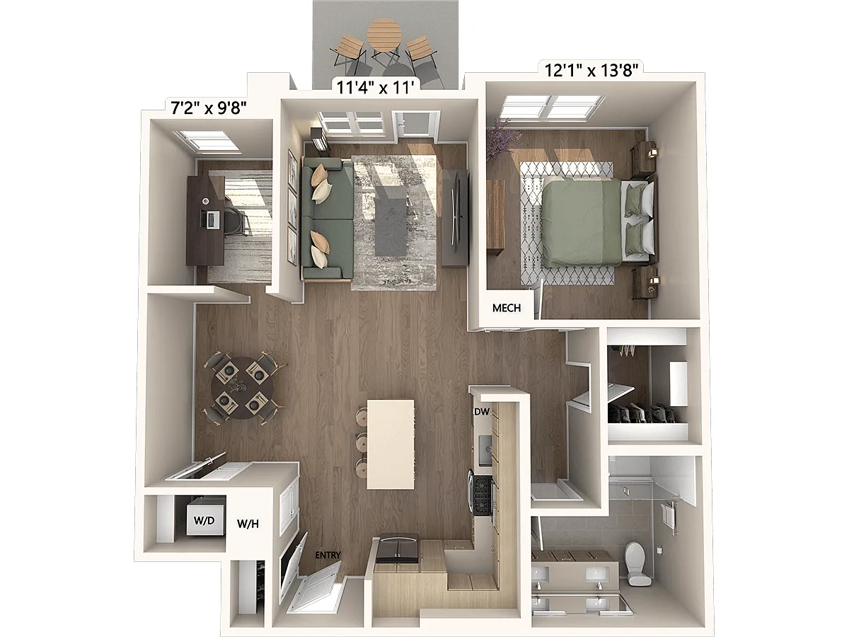 Floor plan A11-D-Base