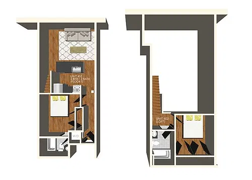 Floor plan Garbers Gables 402