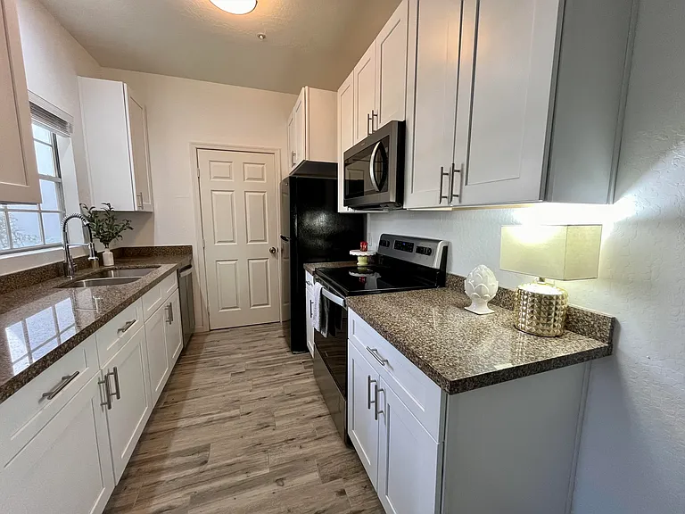 Fully stocked kitchen