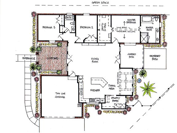 Design that will fit on lot.