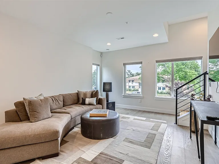 East facing natural light in living room