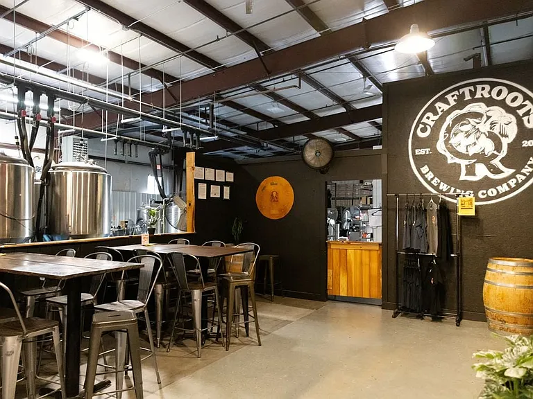 Just minutes away from CraftRoots Brewing and a variety of local restaurants and bars