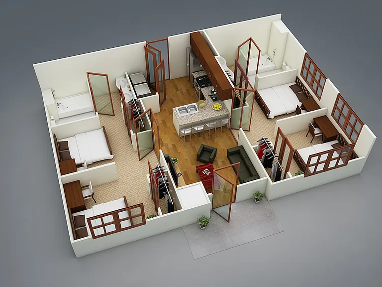 Metro Park East - MOD 12 - Super 2 - 2 Beds - 2 Baths - 243 Sq. ft.