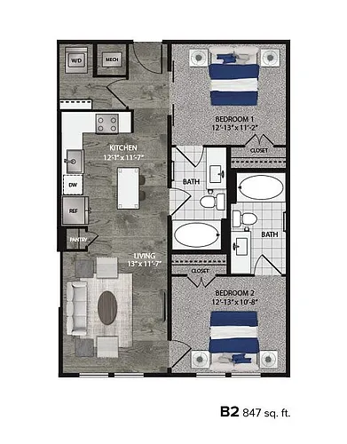 Floor plan B2 Essential Housing