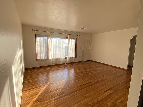 livingroom newly refinished hardwood floors